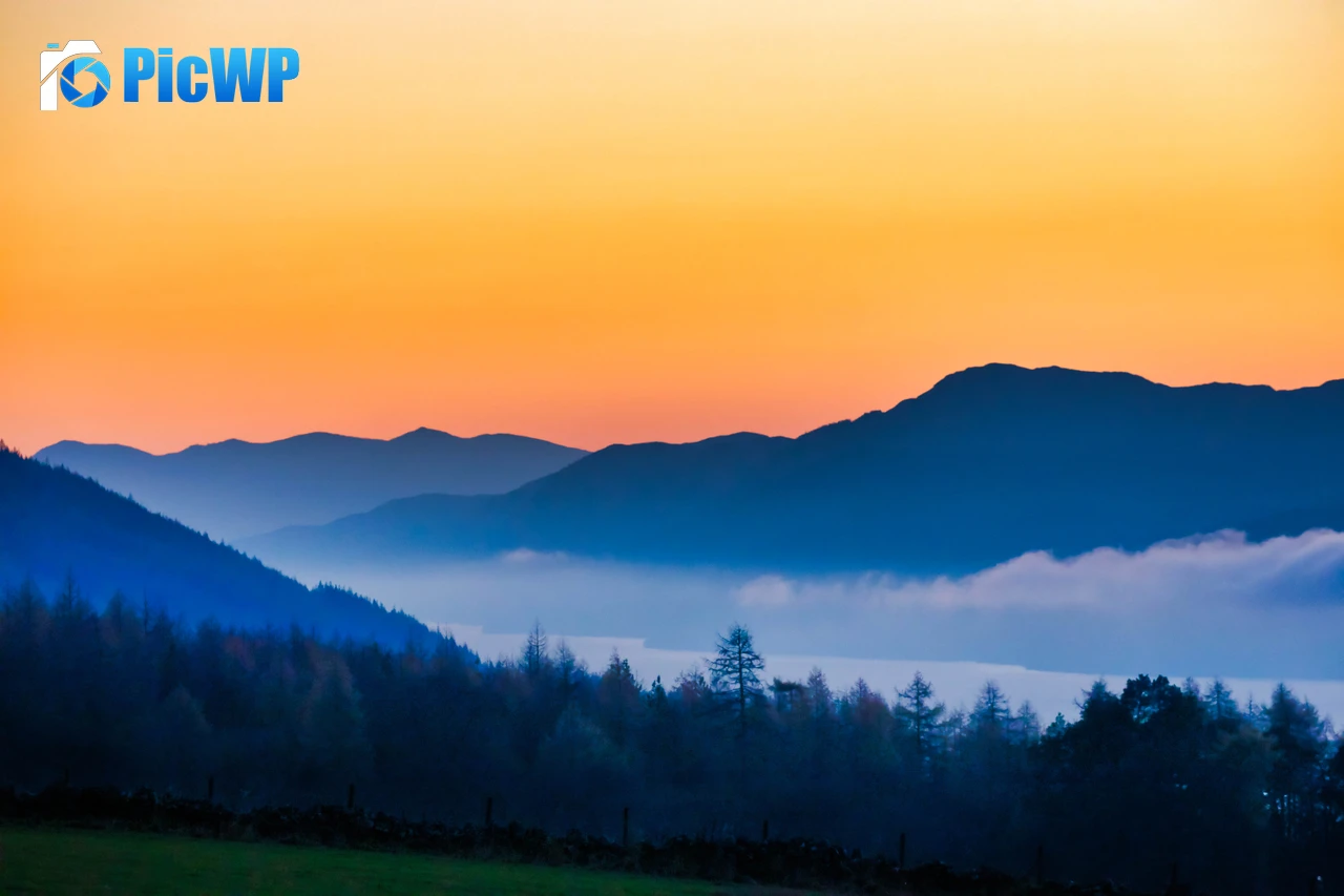 Loch Ness Silhouette Mountain 7K PC Wallpaper
