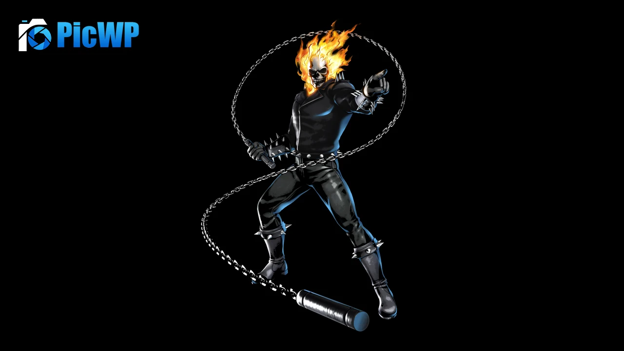 Ghost Rider Fire 8K PC Wallpaper