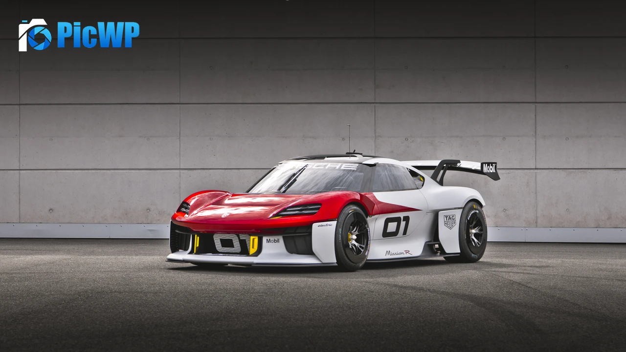 Porsche Mission R Electric Sports cars 8K PC Wallpaper