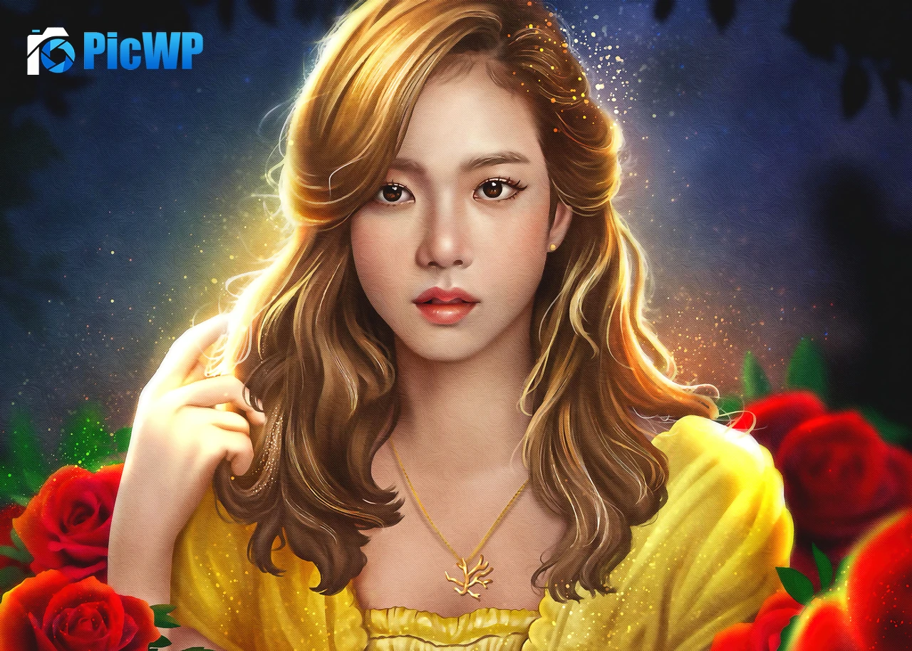 Jisoo Artwork 4K PC Wallpaper