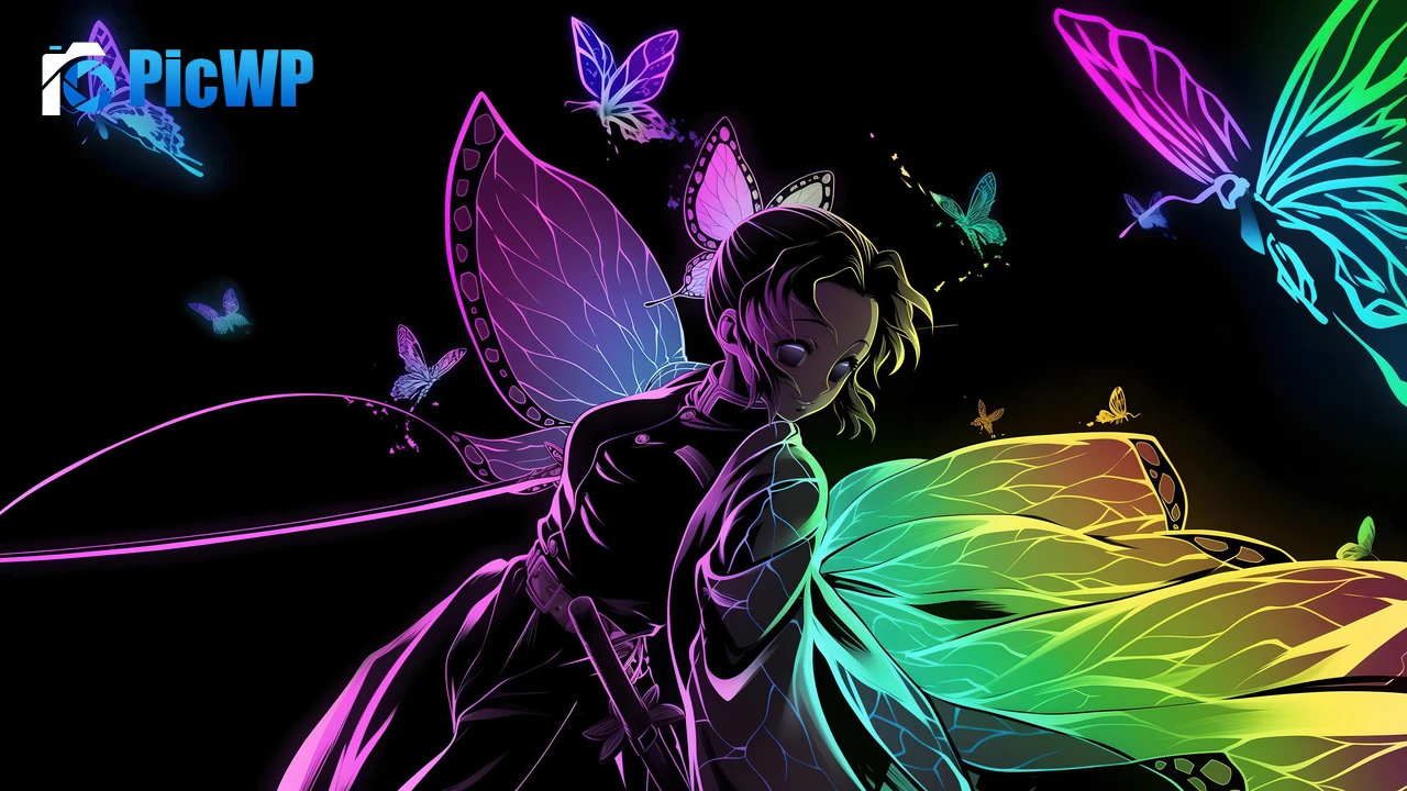 Shinobu Kocho Colorful art 6K PC Wallpaper