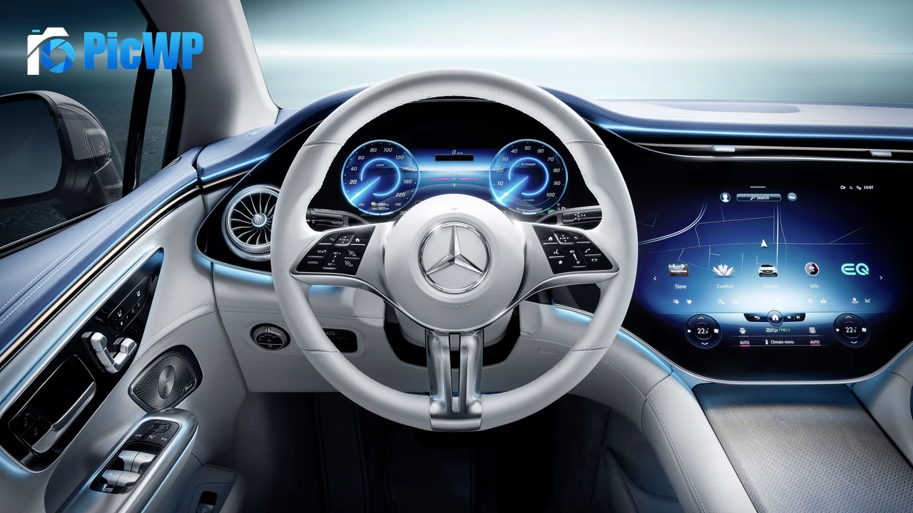 Mercedes-Benz EQE 350 AMG Line Interior 5K PC Wallpaper