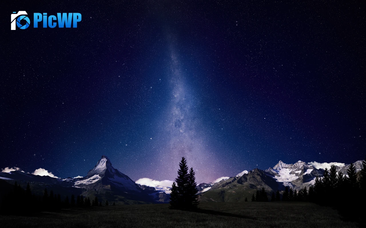 Milky Way Night sky 4K PC Wallpaper
