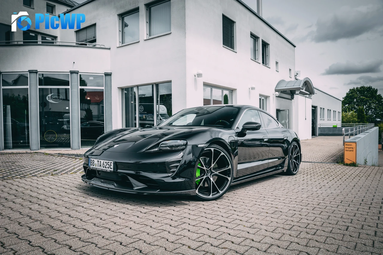 TechArt Porsche Taycan Aerokit 2021 4K PC Wallpaper