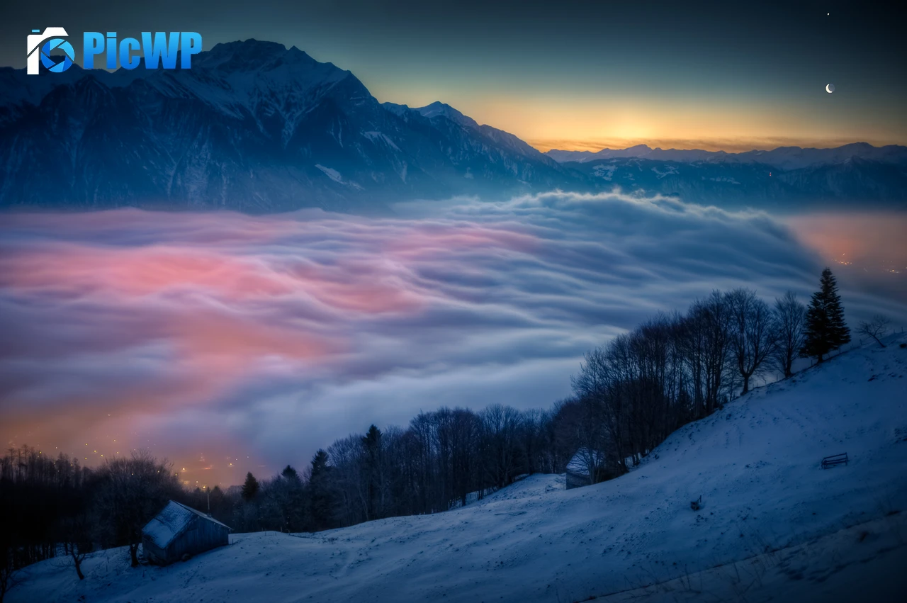 Above clouds Scenic 5K PC Wallpaper