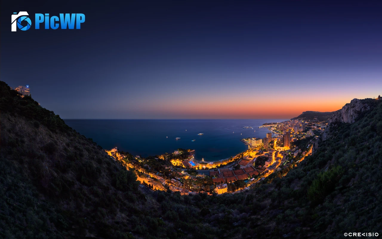 Monaco City Panoramic 4K PC Wallpaper