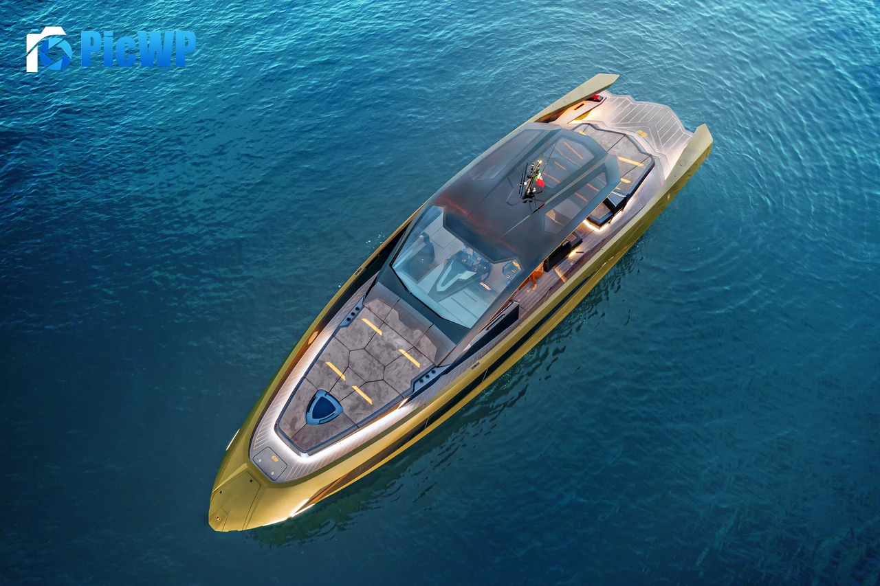 Tecnomar for Lamborghini 63 Luxury yacht 6K PC Wallpaper