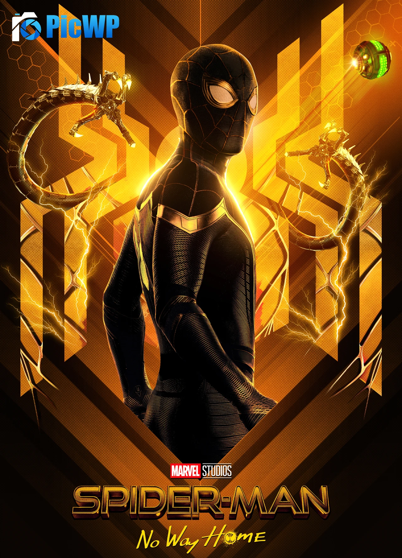 Spider-Man: No Way Home Poster 6K Mobile Wallpaper
