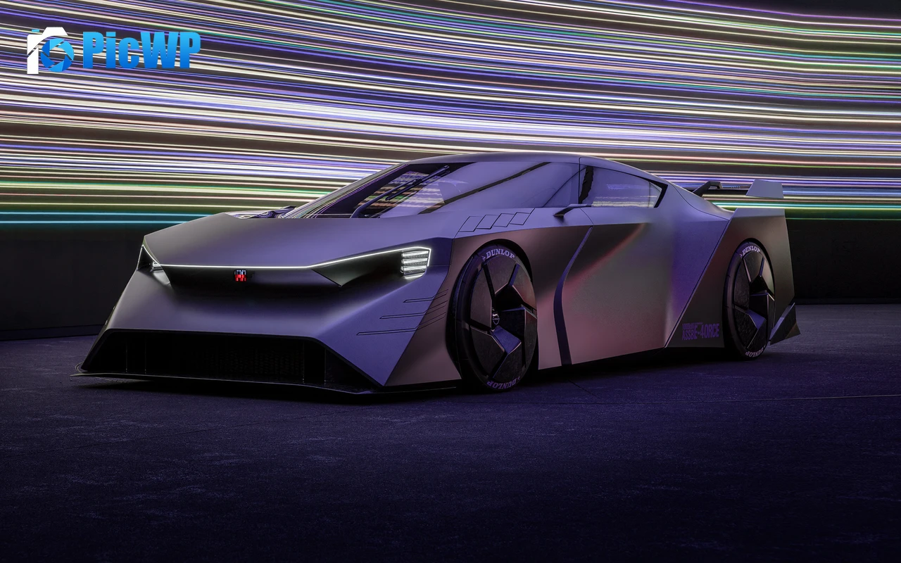 Futuristic Nissan Hyper Force EV Concept 6K PC Wallpaper