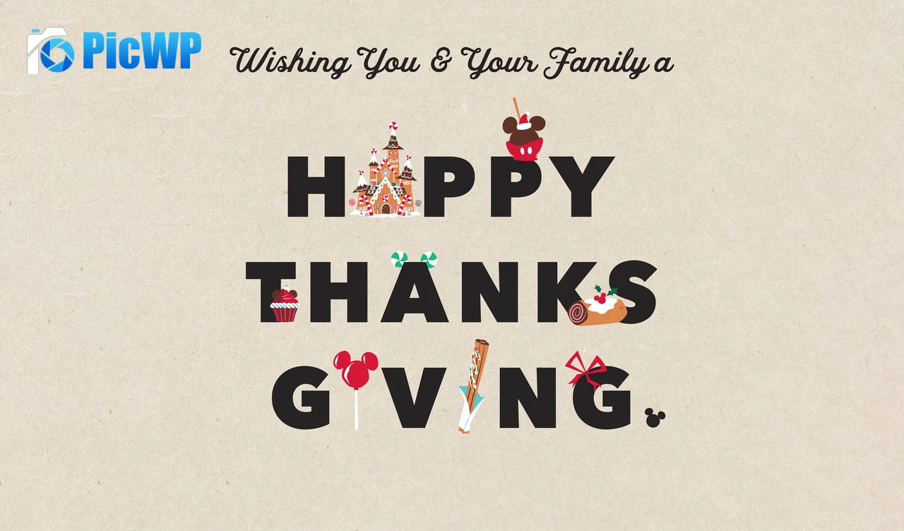 Disney Happy Thanksgiving 6K PC Wallpaper