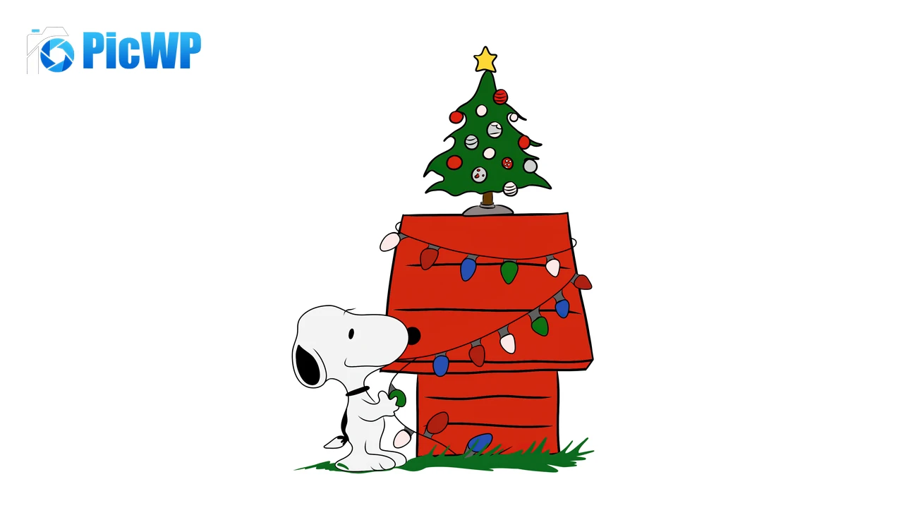 Snoopy Christmas decoration 6K PC Wallpaper