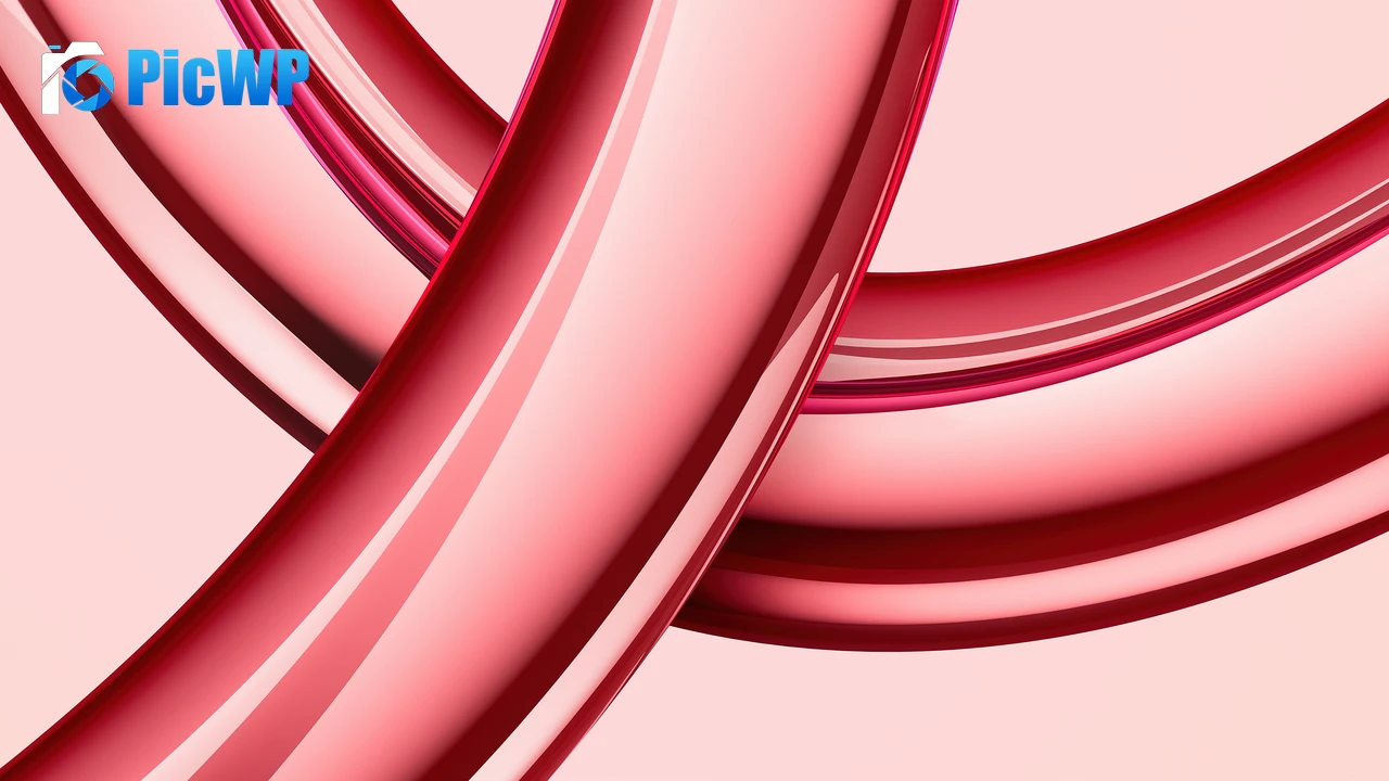 iMac 2023 Red aesthetic 6K PC Wallpaper