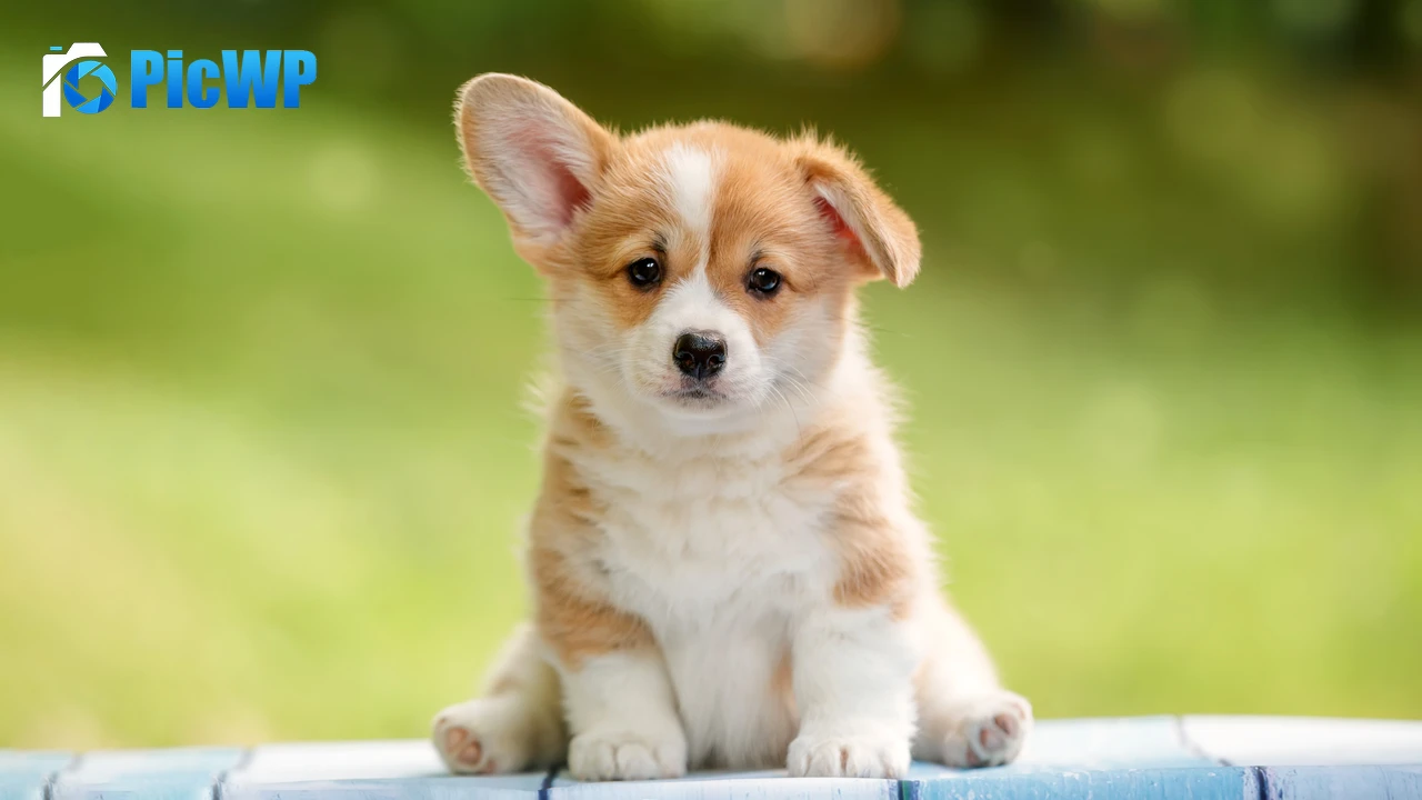 Corgi puppy Happy 6K PC Wallpaper