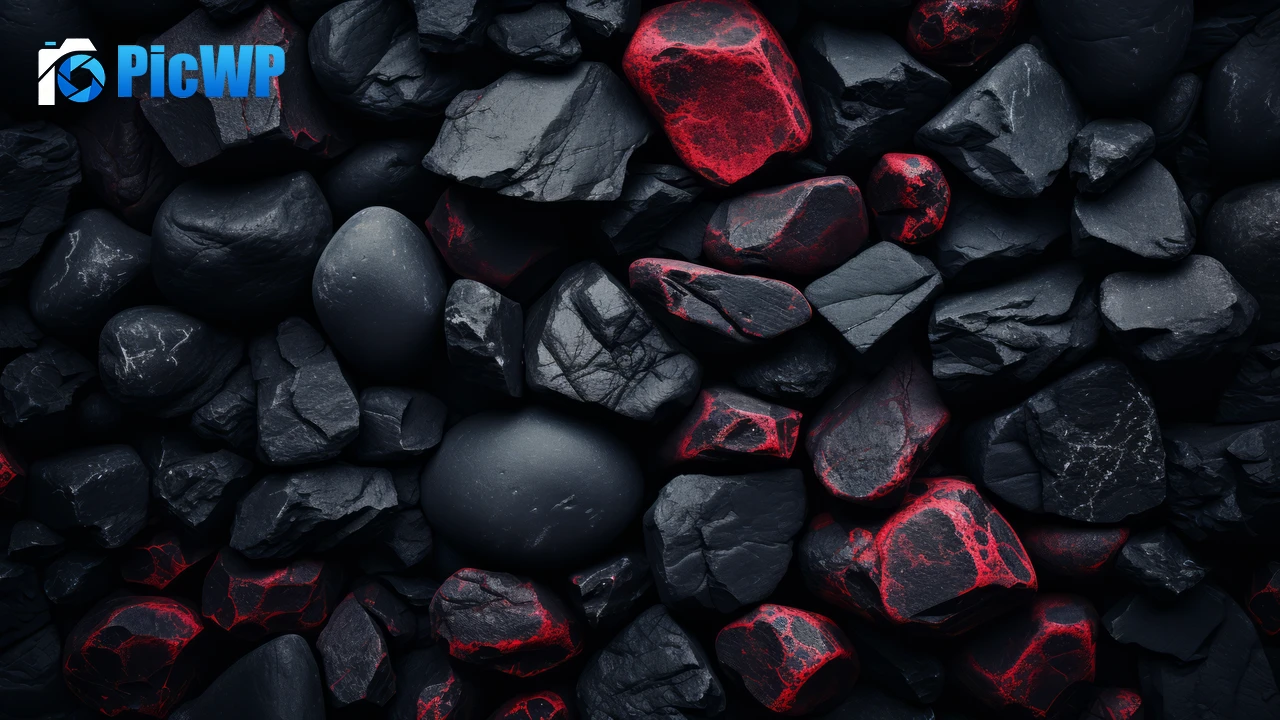 Black rocks Volcanic 6K PC Wallpaper