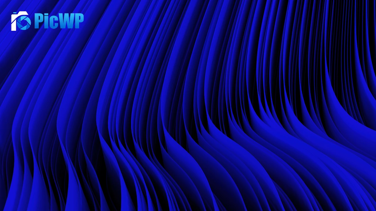 Blue abstract Layers 6K PC Wallpaper