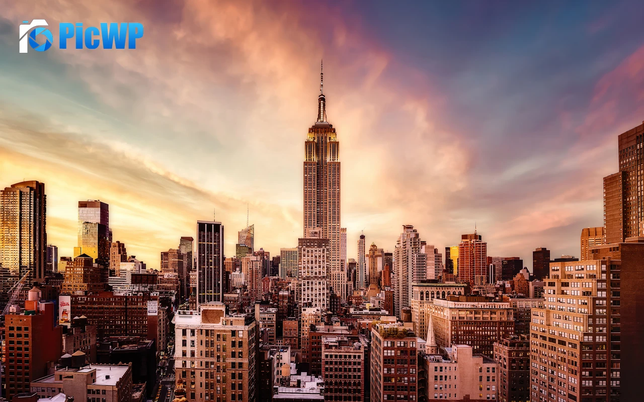 Empire State Building Midtown Manhattan 4K PC Wallpaper