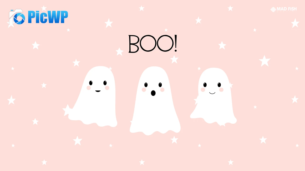 Cute Halloween Kawaii cartoon 8K PC Wallpaper