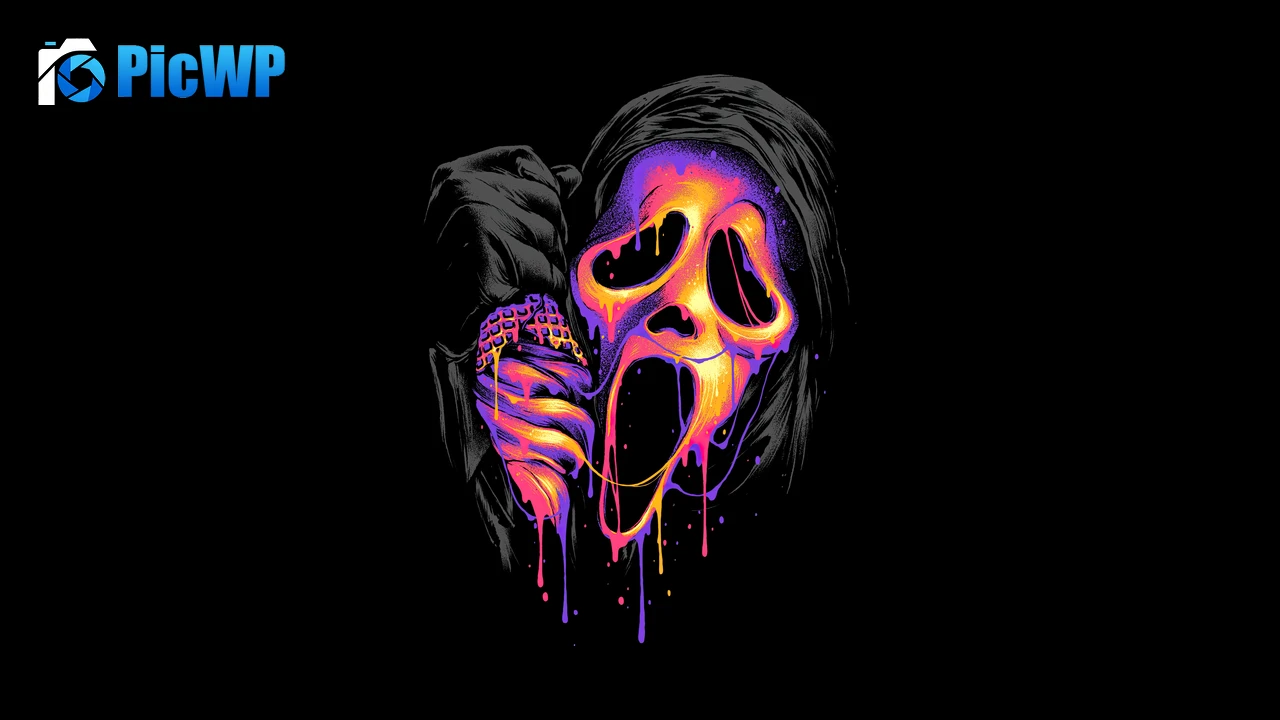 Ghostface AMOLED Spooky 8K PC Wallpaper