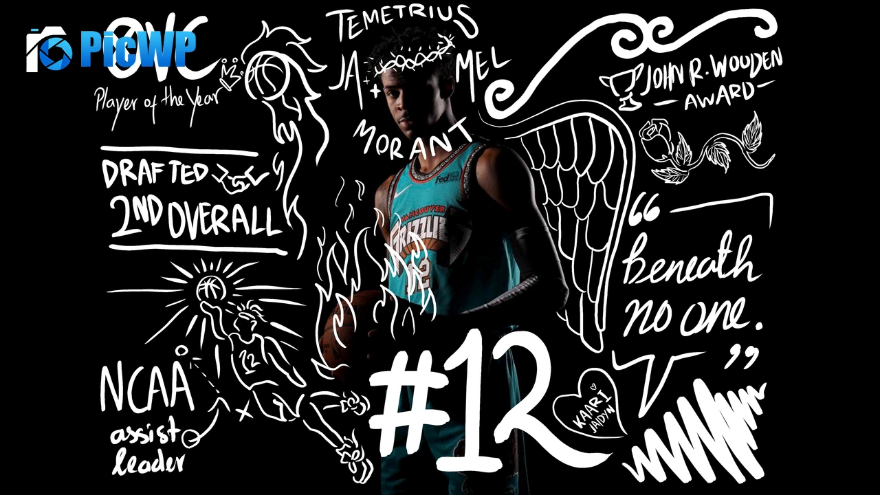 Ja Morant American basketball player 6K PC Wallpaper