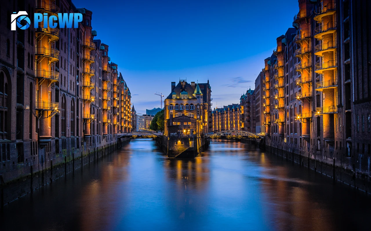 Speicherstadt Hamburg 6K PC Wallpaper