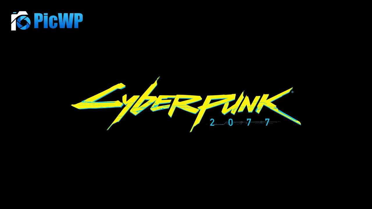 Cyberpunk 2077 Logo AMOLED 6K PC Wallpaper