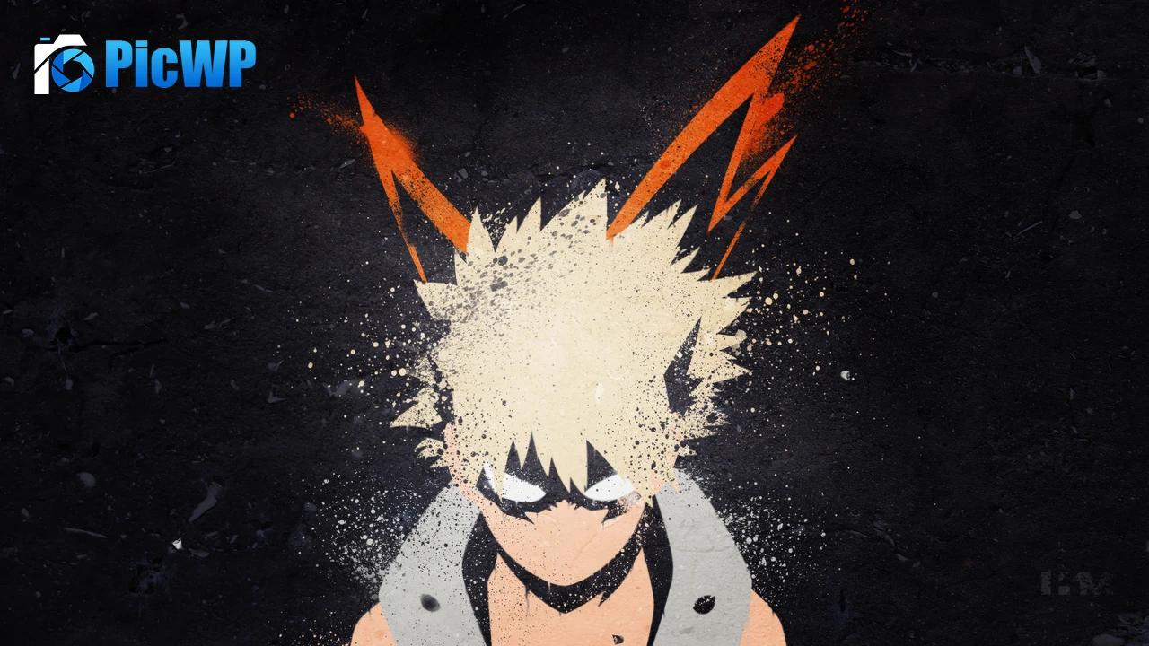 Katsuki Bakugo Illustration 6K PC Wallpaper