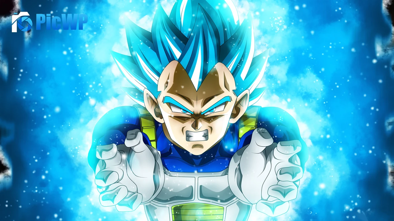 Super Saiyan Blue Vegeta 8K PC Wallpaper