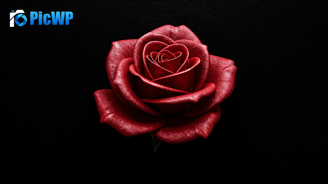 Red Rose High contrast 6K PC Wallpaper