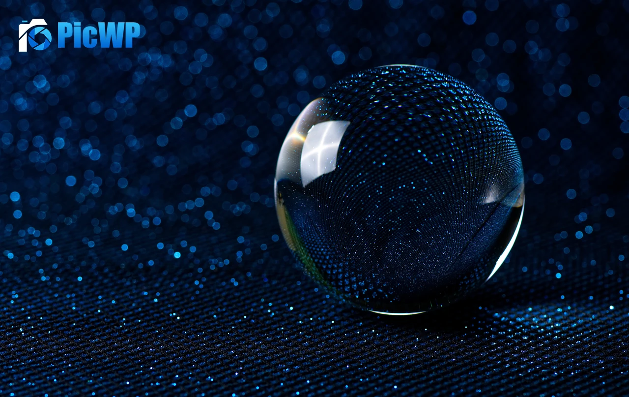 Crystal Ball Dark blue 6K PC Wallpaper