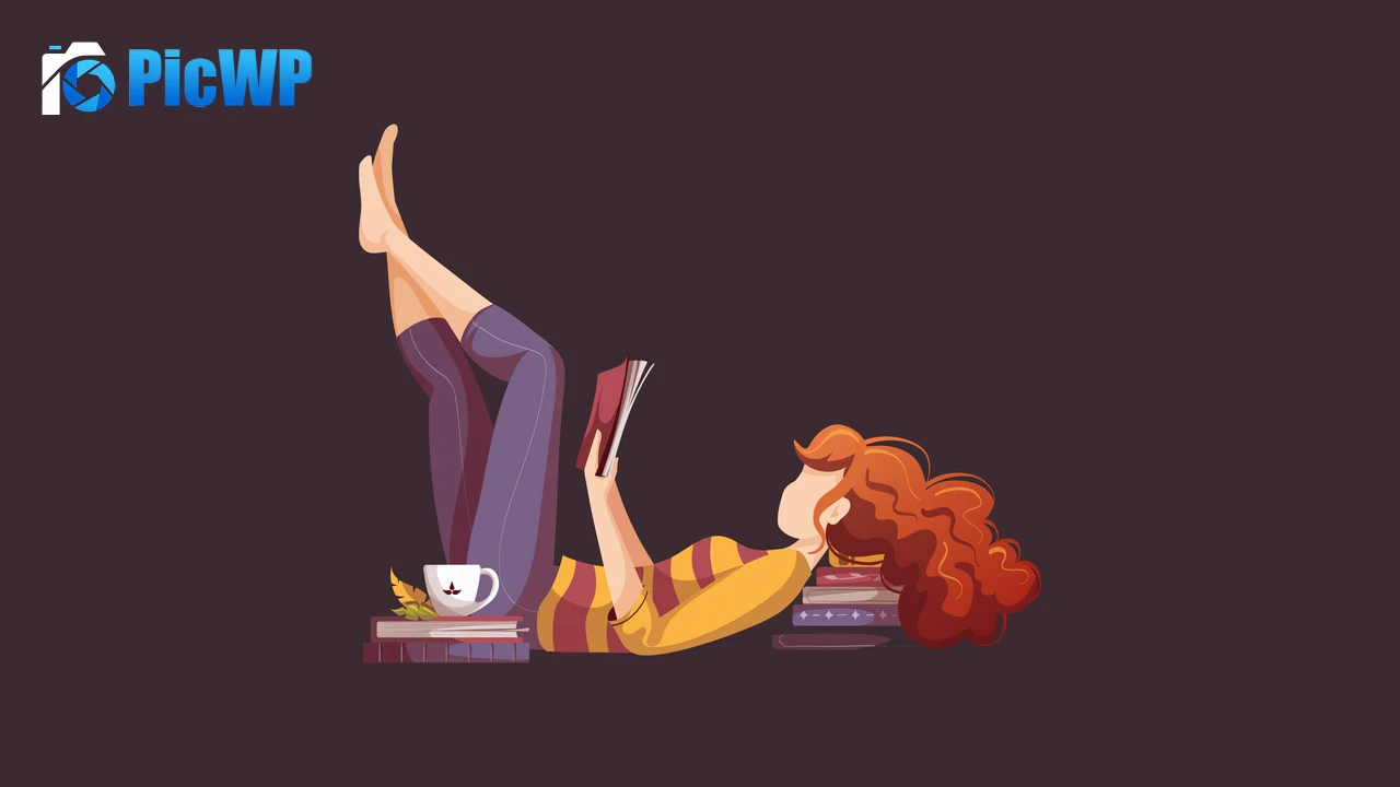 Teen girl Reading book 6K PC Wallpaper