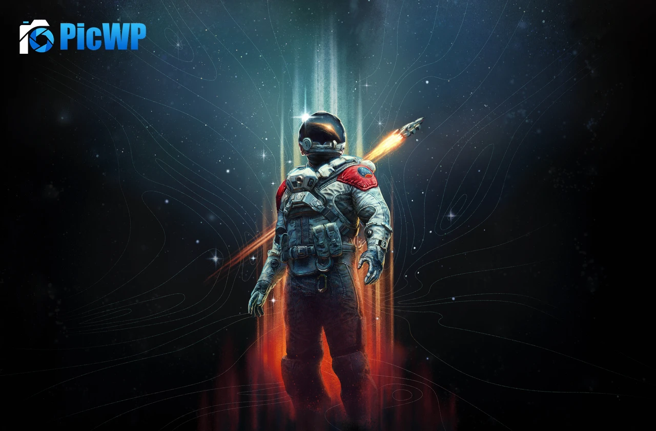 Astronaut Starfield 8K PC Wallpaper