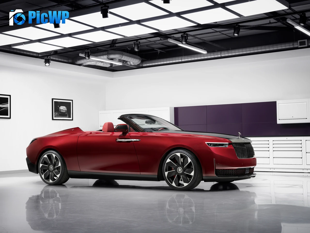 Rolls-Royce La Rose Noire Droptail 2023 4K PC Wallpaper