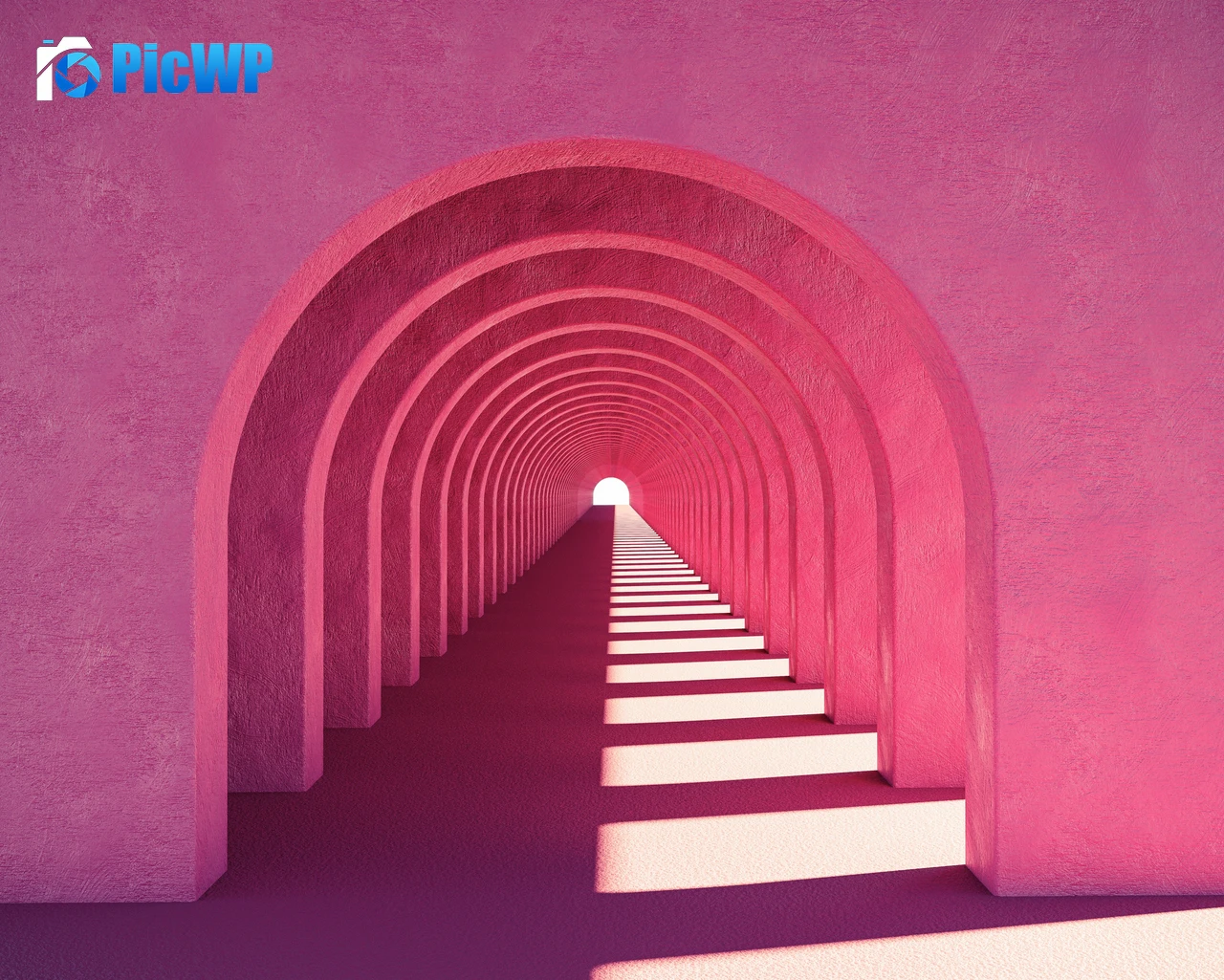 Pink aesthetic Arches 6K PC Wallpaper
