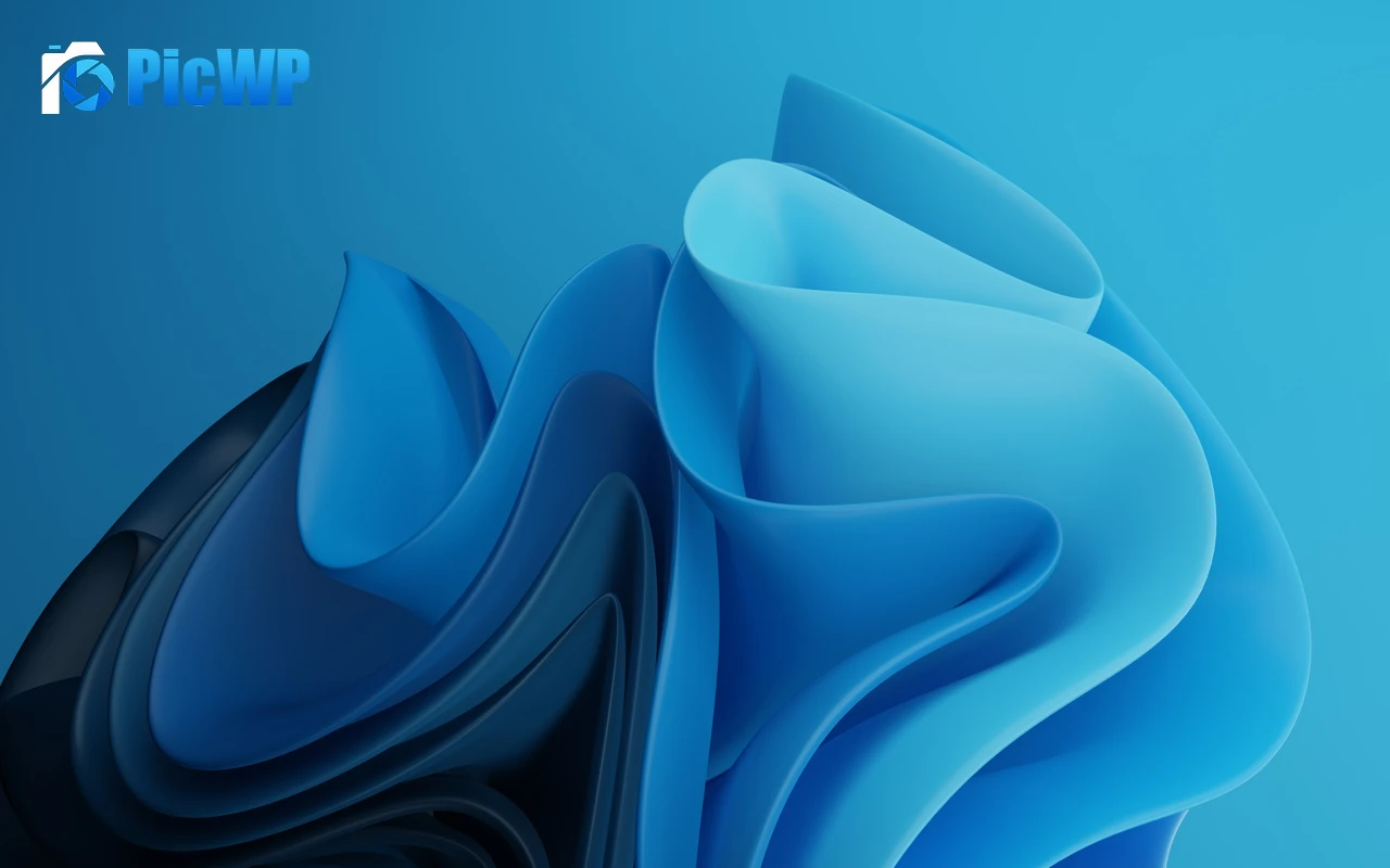 Blue aesthetic Abstract background 4K PC Wallpaper