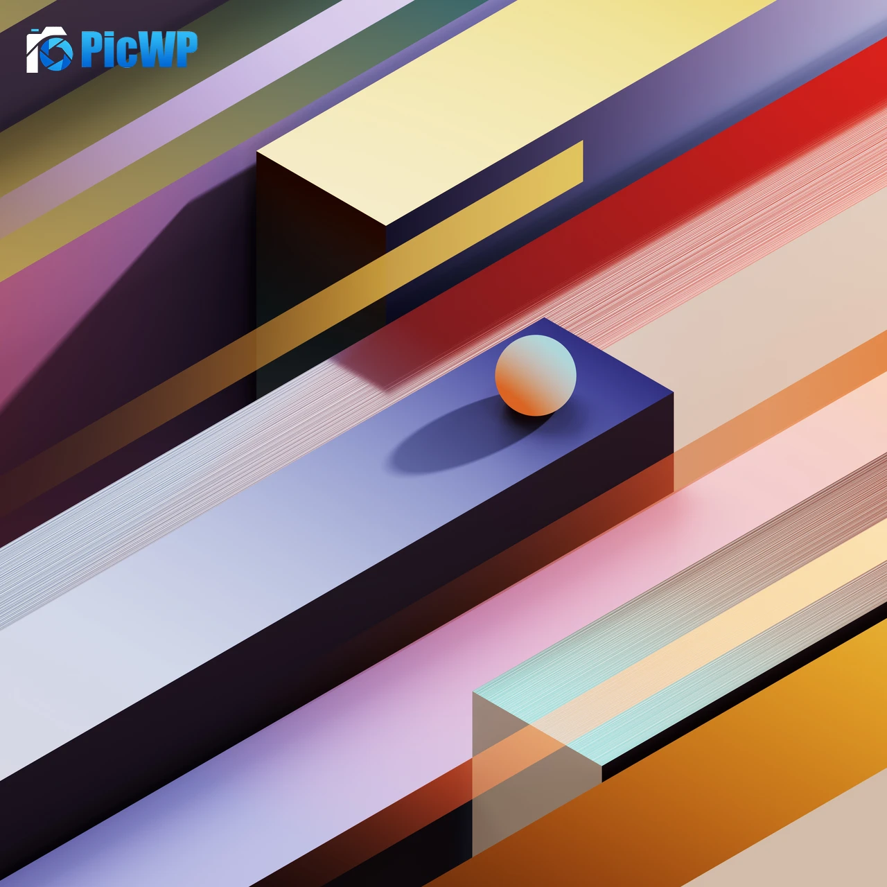 Geometric Ascension 5K Fold Wallpaper