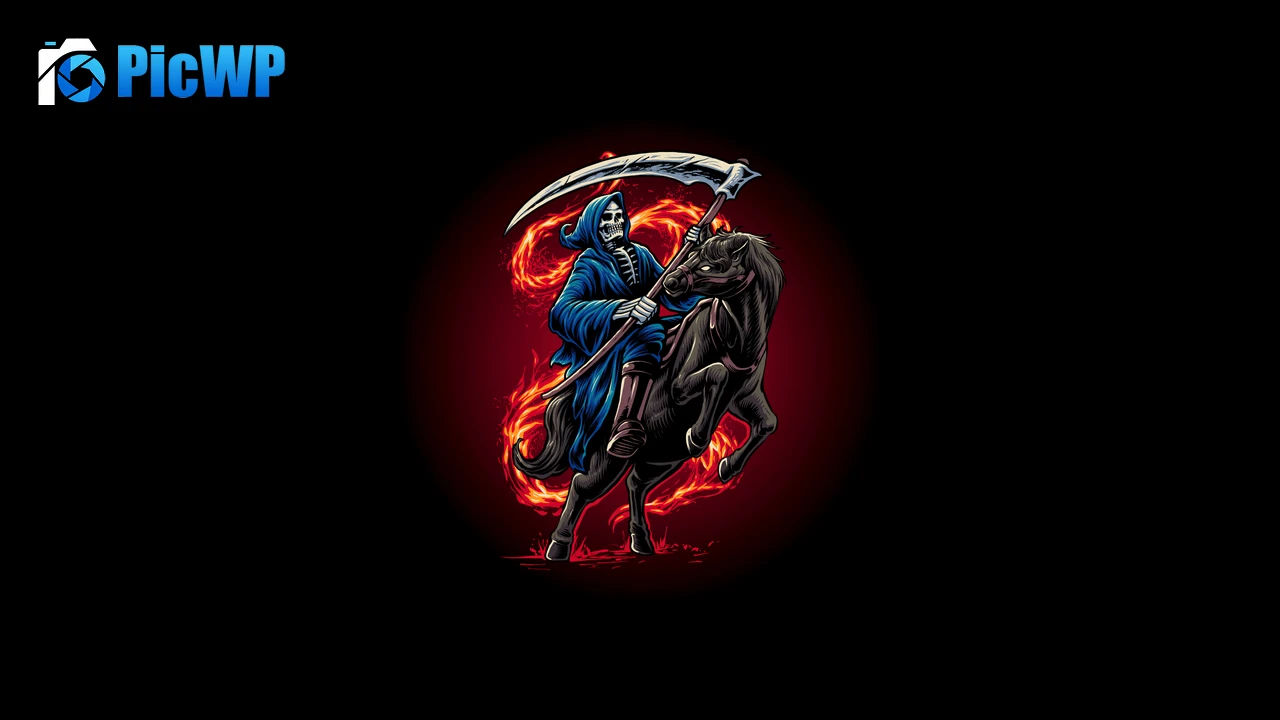 Grim Reaper Horse 6K PC Wallpaper