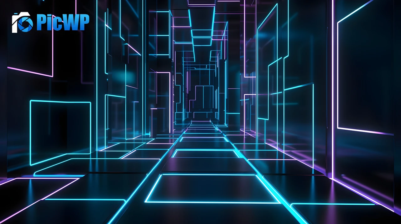 Futuristic Hallway 6K PC Wallpaper