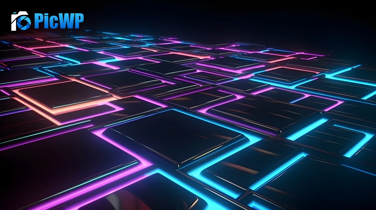 Neon Floor 6K PC Wallpaper