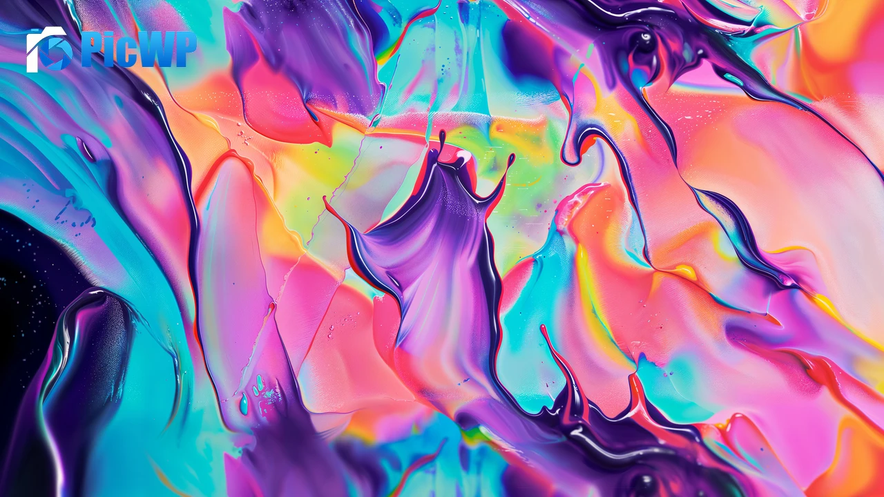 Liquid art Abstract design 6K PC Wallpaper