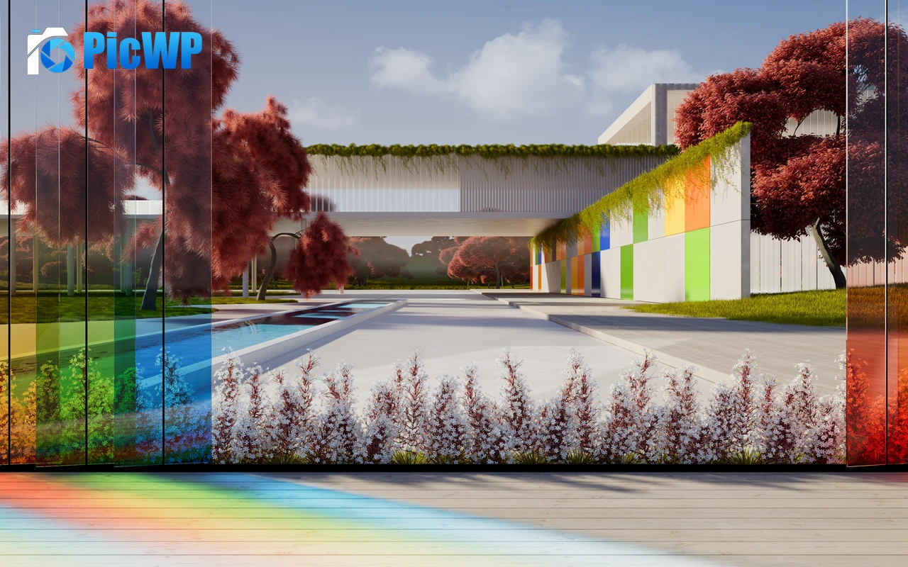 Modern architecture Colorful 4K PC Wallpaper
