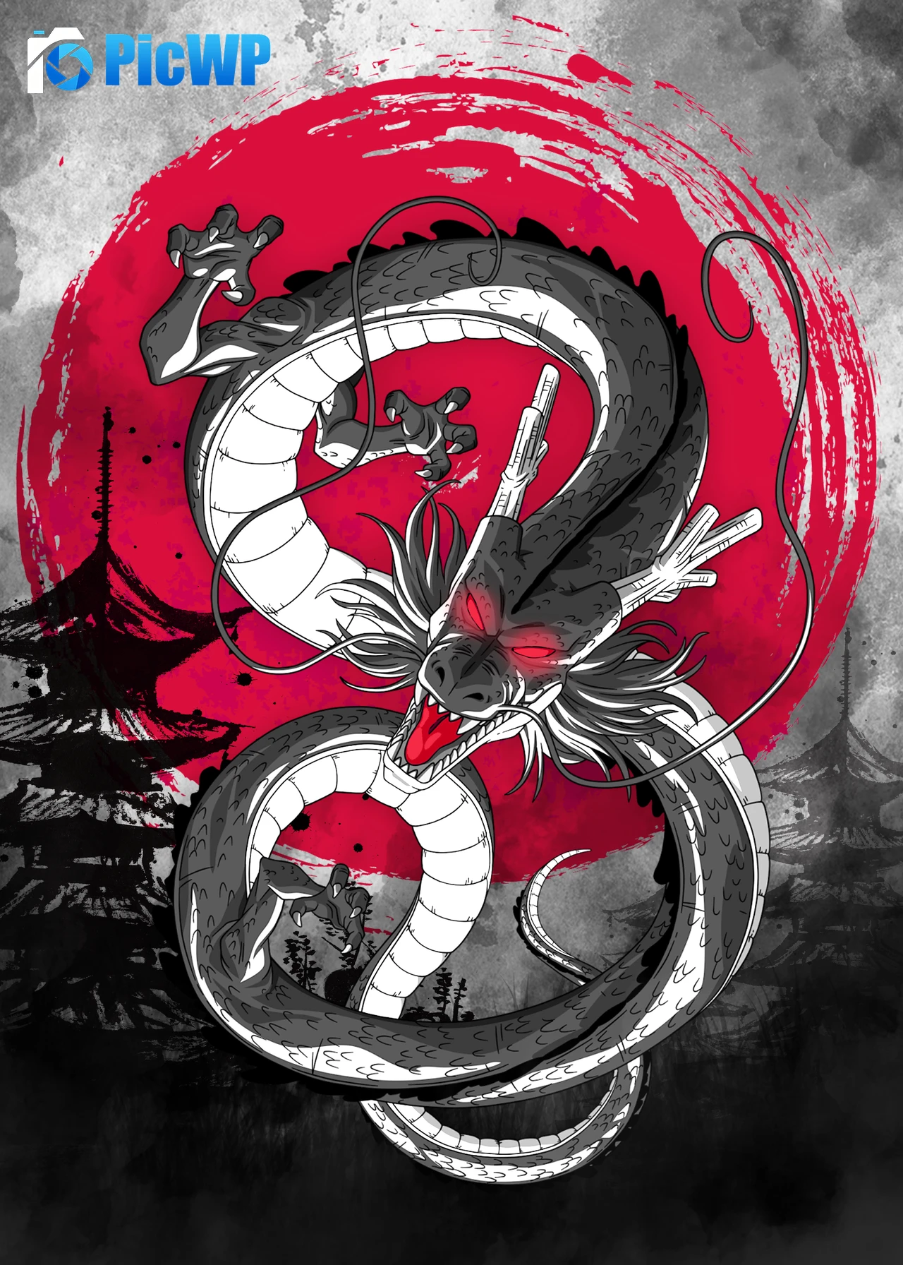 Shenron Dragon 6K Mobile Wallpaper