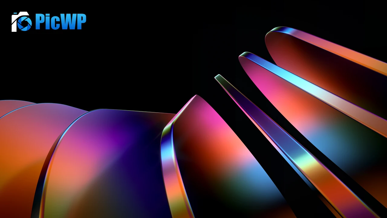 Rainbow swirl Vibrant 6K PC Wallpaper