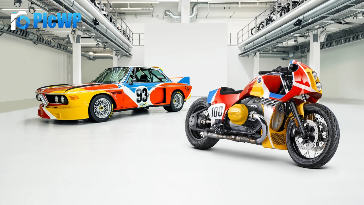 BMW Art car BMW 1.8 CSL Art Bike 8K PC Wallpaper