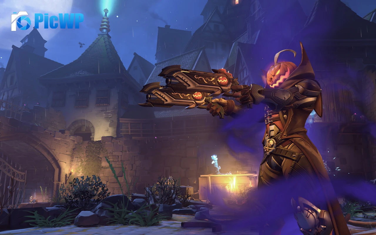 Overwatch Halloween Terror 6K PC Wallpaper