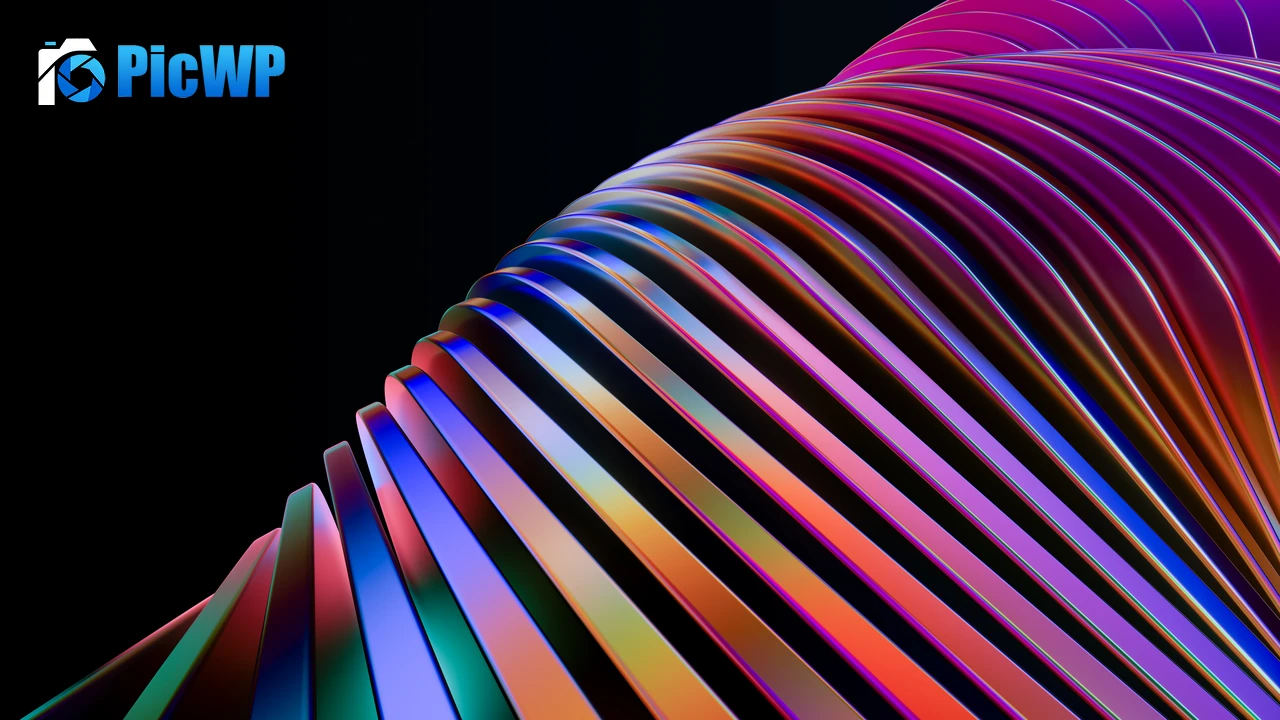 Vibrant Rainbow swirl 6K PC Wallpaper