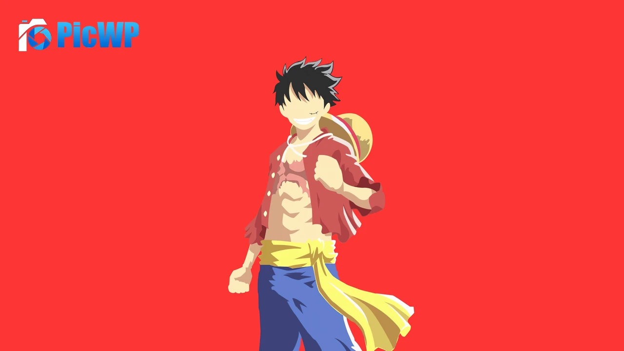 Luffy Minimalist 6K PC Wallpaper