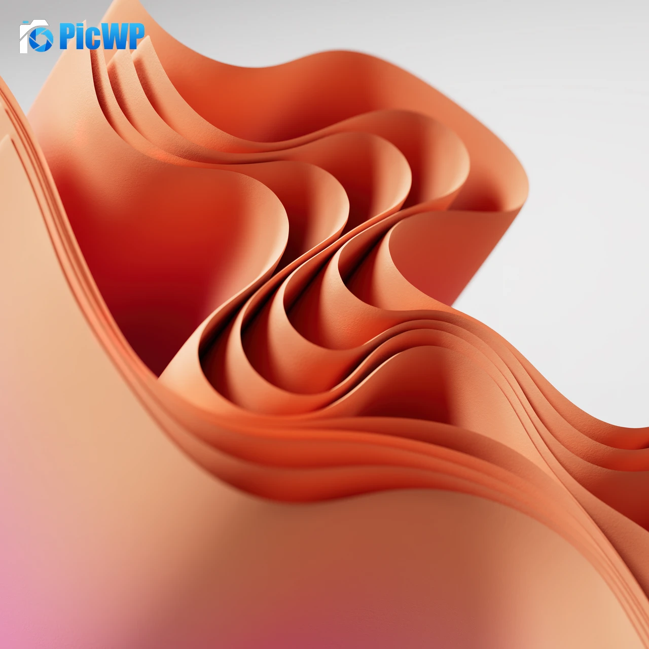 Orange abstract Pastel orange 4K Fold Wallpaper