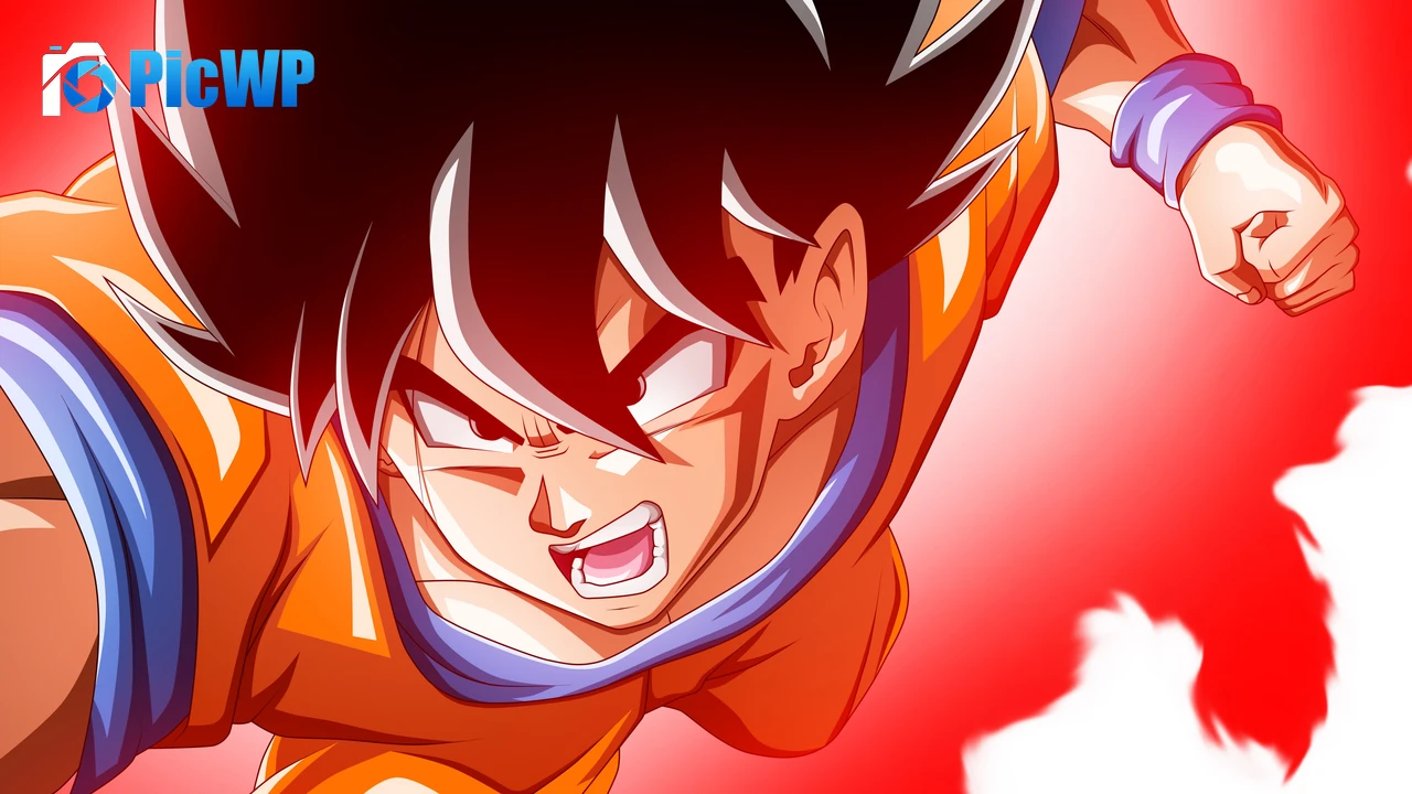 Son Goku Action 6K PC Wallpaper
