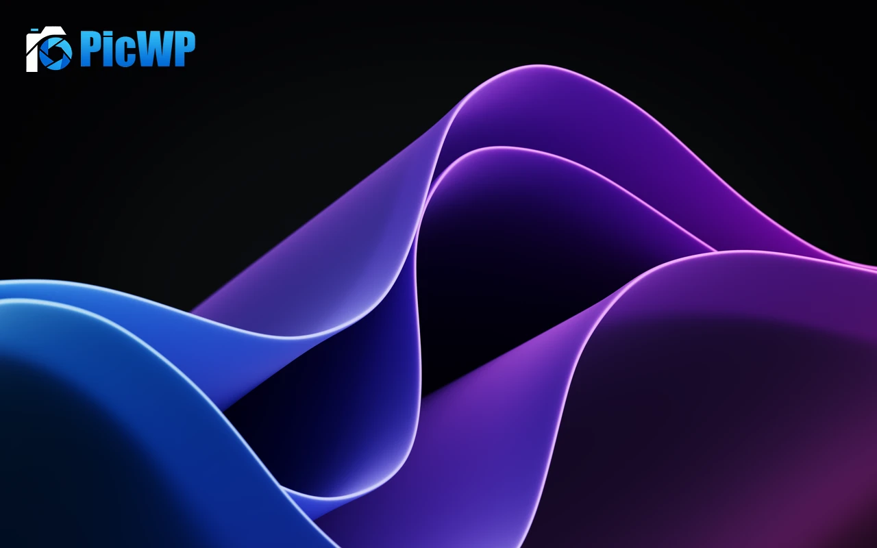 Waves Purple 4K PC Wallpaper