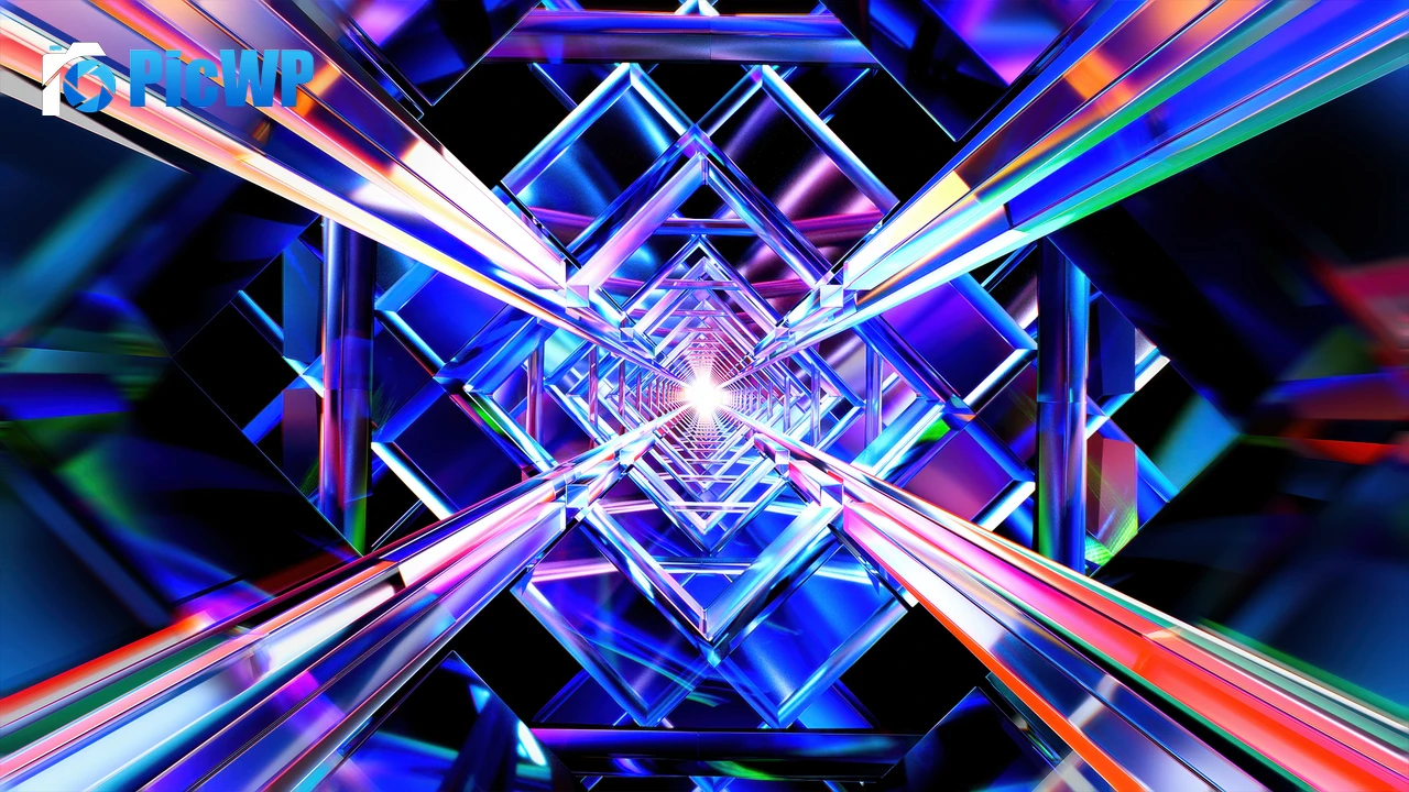 Futuristic Tunnel 6K PC Wallpaper
